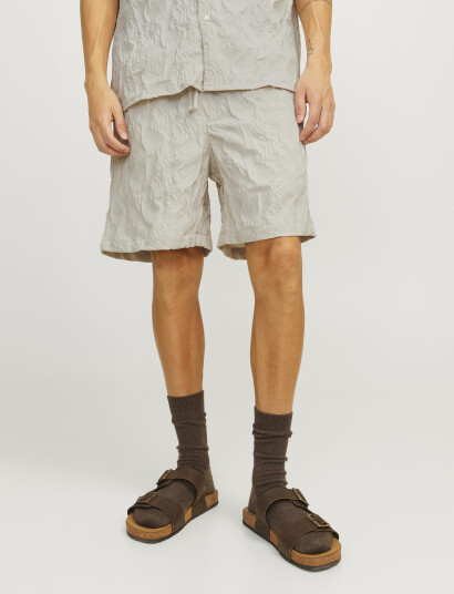 Jack & Jones Jpstjaiden Jjjacquard Jogger Short Styd - Cream - S