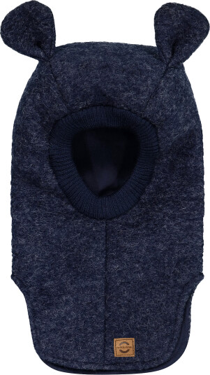 Mikk line Airwool Balaclava W Ears Navy 74/80 Mikk line Airwool Balaclava W Ears Navy 74/80