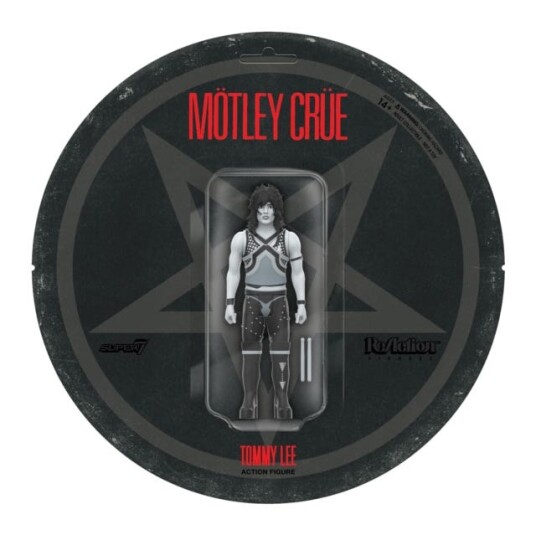 Motley Crue Reaction Figures Wave 02  Tommy Lee Shout At The Devil  Black & White