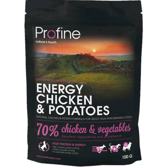 Profine Tørrfôr Energy Kylling og Poteter 12 kg - Hundefôr med Veterinærkvalitet Profine Tørrfôr Energy Kylling og Poteter 12 kg - Hundefôr med Veterinærkvalitet