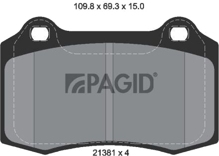 PAGID T1554N Bremseklosser PAGID T1554N Bremseklosser