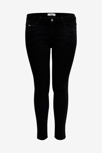 Only Carmakoma - Jeans carKarla Reg Sk Ankle Zip Jns - Svart Only Carmakoma - Jeans carKarla Reg Sk Ankle Zip Jns - Svart