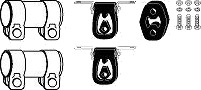 HJS 82 11 1557 Monteringssett, eksosanlegg