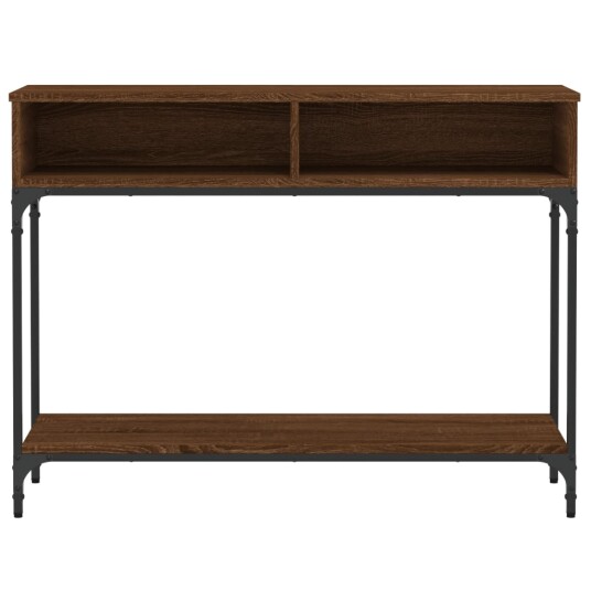 vidaXL Konsollbord brun eik 100x30,5x75 cm konstruert tre