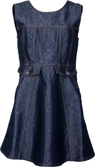 Ganni Mini Dress In Shiny Denim Grey 40 Ganni Mini Dress In Shiny Denim Grey 40