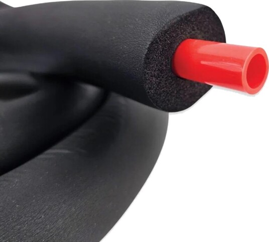 Kegland Rød isolert slange til glykol 12x16mm 2 meter 15 mm isolasjon