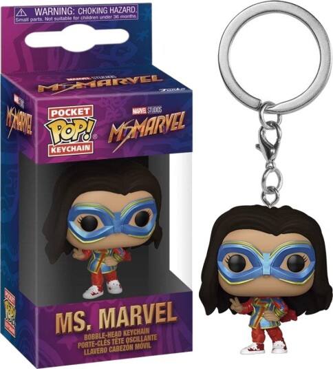 Northix Ms. Marvel Pocket POP nøkkelring samleobjekt