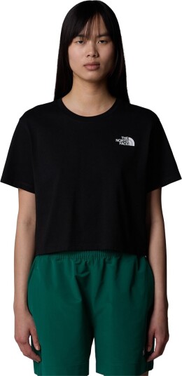 The North Face Women's Cropped Simple Dome T-Shirt TNF Black M, Tnf Black