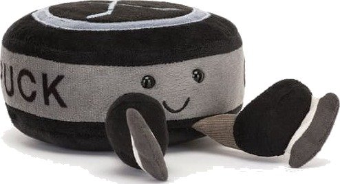 Jellycat 12 cm Amuseables Sport Hockeypuck Plysjleketøy