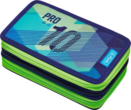 Herlitz TriCase Pennal Med 31 Deler 19x11,5x7cm Green Goal Herlitz TriCase Pennal Med 31 Deler 19x11,5x7cm Green Goal