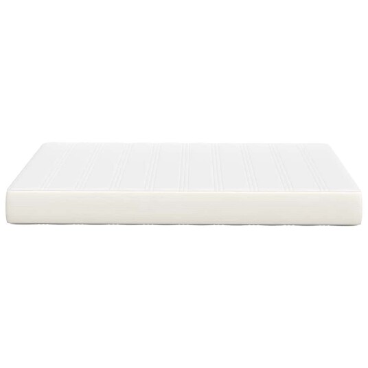Sengemadrass med madrass Krem 120 x 200 cm stoff