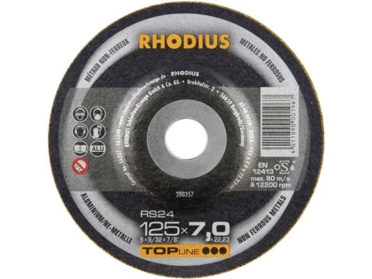 Rhodius 200357 Rs24 Skrubskive Forkrøppet 125 Mm 22.23 Mm 1 Stk