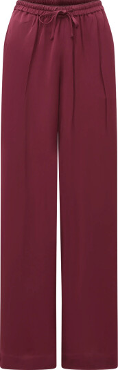 Twist & Tango Enna Satin Trousers Burgundy 42