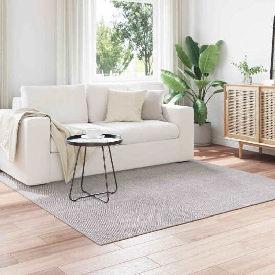  Områdetepper Torget LUGO Krem og Grå 200 x 200 cm Polyester