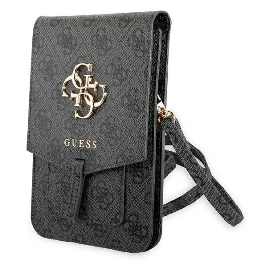 Guess 4G Big Metal Logo Telefonveske - Veske med rom for en smarttelefon (svart)