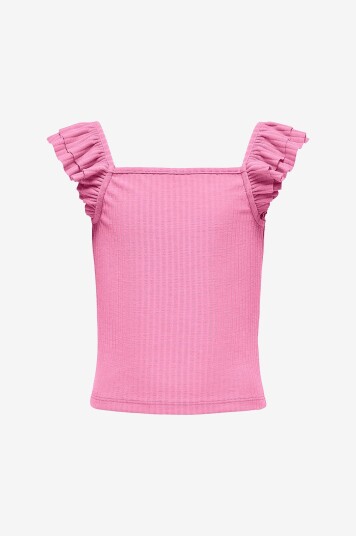 Kids Only Topp kogNella S/L Frill Strap Top Jrs Rosa