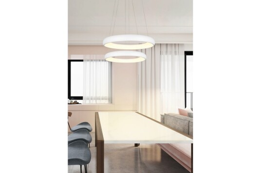 Trio Lighting Pendel Cardona 47 cm Matt hvit