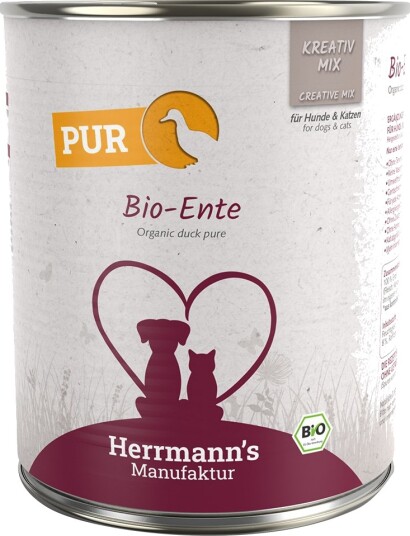 Herrmanns Våtfôr Herrmann'S Rent Kjøtt Økologisk Økologisk And 6 X 800 G Herrmanns Våtfôr Herrmann'S Rent Kjøtt Økologisk Økologisk And 6 X 800 G