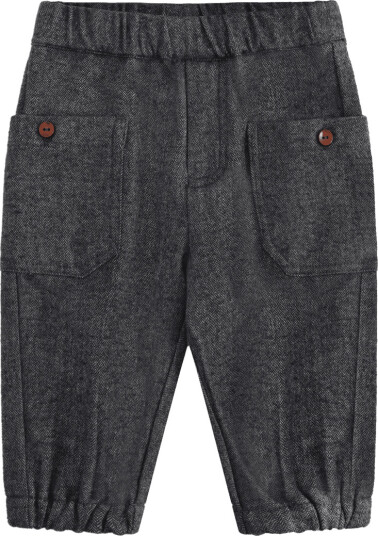 Hust And Claire Hust & Claire Tue Herringbone penbukse til barn grey blend 62