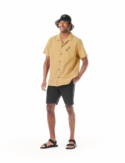PICTURE ORGANIC CLOTHING Narvik Printed Shirt Yellow S