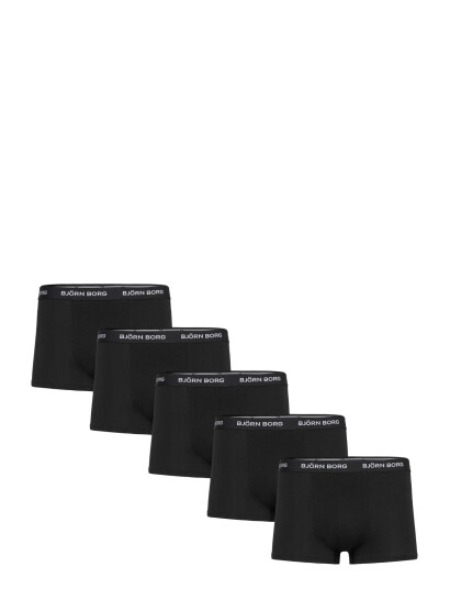 Björn Borg Cotton Stretch Trunk 5P - Black - XXL
