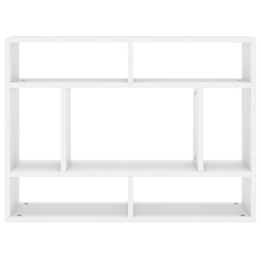 vidaXL Vegghylle hvit 75x16x55 cm sponplate
