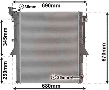 VAN WEZEL 32012705 Radiator motorkjøling VAN WEZEL 32012705 Radiator motorkjøling