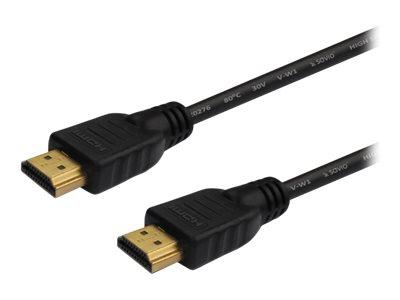 Savio 1,5 m HDMI-kabel med Ethernet - Svart