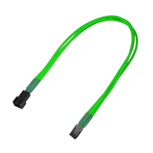Nanoxia 3-Pin Forlengelseskabel 30 cm Molex Neongrønn Nanoxia 3-Pin Forlengelseskabel 30 cm Molex Neongrønn