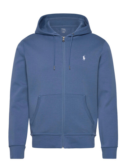 Polo Ralph Lauren Double Knit Full Zip Hoodie Blue S