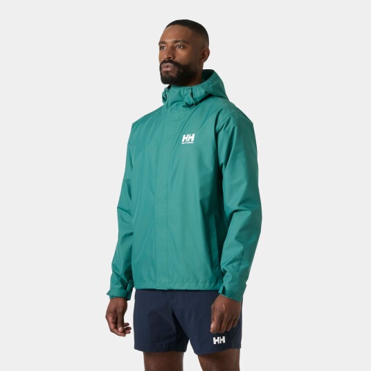 Helly Hansen Herre Seven J Utendørs Regnjakke Grønn 2xl Helly Hansen Herre Seven J Utendørs Regnjakke Grønn 2xl
