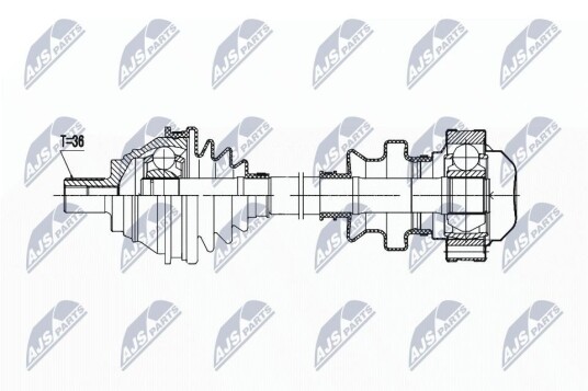 Nty Drivaksel NTY NPW VW 194 Nty Drivaksel NTY NPW VW 194