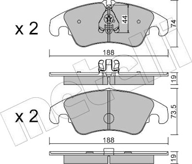 METELLI 22 0775 0 Bremseklosser