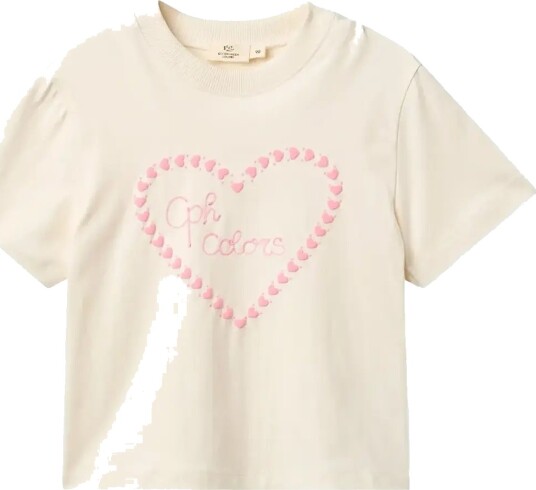 Copenhagen Colors T Shirt W. Embroidery   Cream   86