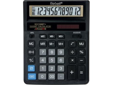 Skrivebordskalkulator Rebell Bdc712gl Skrivebordskalkulator Rebell Bdc712gl