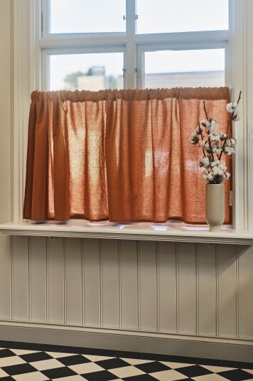 Jotex Kafégardin Linmiks Brun LINA 205466303473