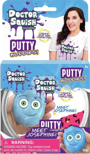 Dr. Squish Josephine Light Blue Putty Buddies 50G Blue ONE SIZE Dr. Squish Josephine Light Blue Putty Buddies 50G Blue ONE SIZE