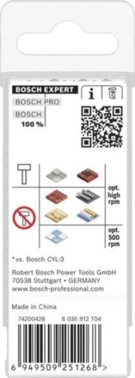 Bosch Accessories Multibor 2608902281 4 Mm, Samlet Lengde 90 Mm, 10 Stk