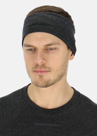 Swedemount Nepal Wool Terry Merino Headband Charcoal Melange Onesize Luer