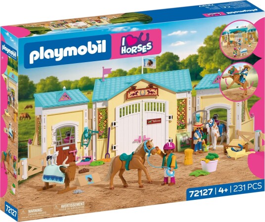 Playmobil Hestestall Byggesett for Barn 4+ - 231 Deler