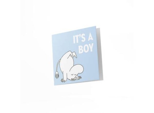 Mummi dobbeltkort 7.5 cm it´s a boy