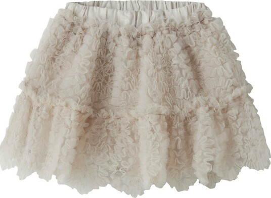 Lil"Atelier Nmffauna Tulle Skirt Lil Beige 116