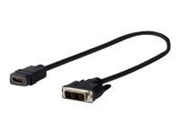 Vivolink Pro HDMI/DVI Video Adapter 20 cm - Passiv, Sort
