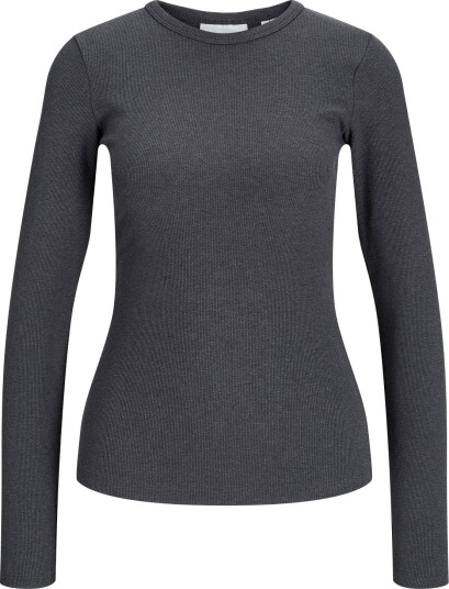 JJXX Kids Jxfreya Str Ls Rib Tee Jrs Noos Grl   Grey   128