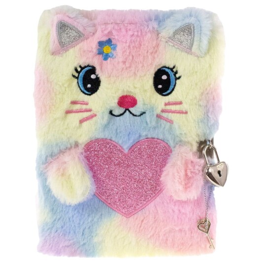 Tinka Plush Diary Cat w. Lock 8-802121