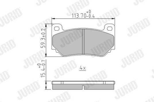 Bremseklosser JURID 573392J Bremseklosser JURID 573392J