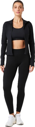 Björn Borg Women's Borg Soft Zip Midlayer Black Beauty XS
