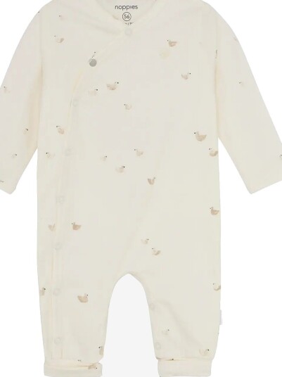 Noppies U Playsuit Nolan Long Sleeve N318 ANIMALS PATTERN OFF WHITE 50 Noppies U Playsuit Nolan Long Sleeve N318 ANIMALS PATTERN OFF WHITE 50