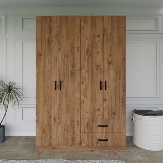 Yaman Garderobe 120x180 cm - Brun