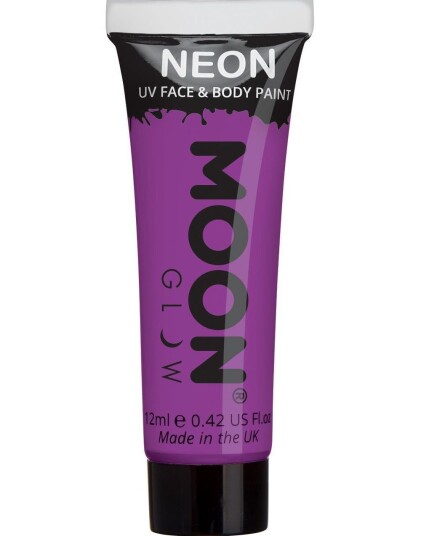 Lilla Neon UV/Blacklight Ansiktog Kroppsmaling 12 ml
